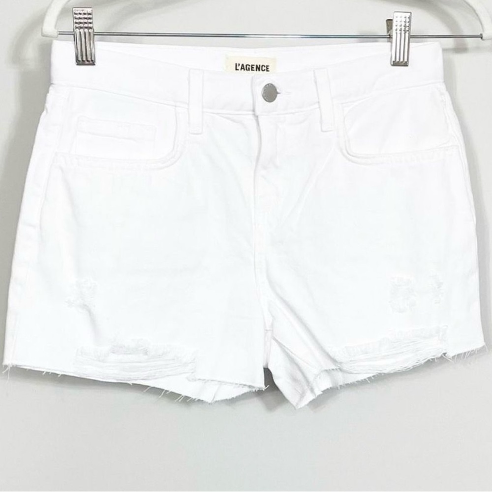 White lagence shorts